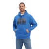 Ariat® Men's Land Of The Free Classic Blue Heather Pullover Hoodie 10041718