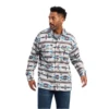 Ariat® Men's Caldwell Printed Dark Oatmeal Shirt Jacket 10041733