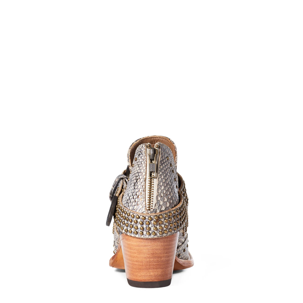 Ariat Ladies Dixon Rock 'N' Roll Silver Snake Print Booties 10036016 - Image 4