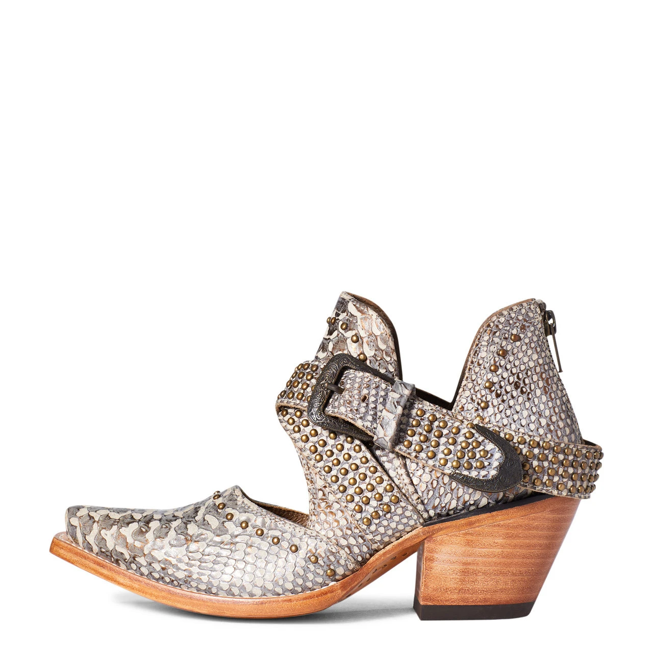 Ariat Ladies Dixon Rock 'N' Roll Silver Snake Print Booties 10036016 - Image 3