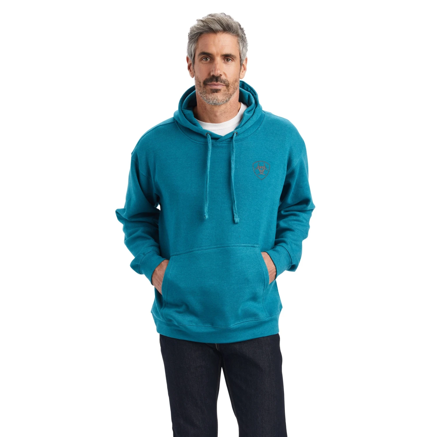 Ariat® Men's Desert Sun Ocean Depths Hooded Sweatshirt 10041726 - Image 2
