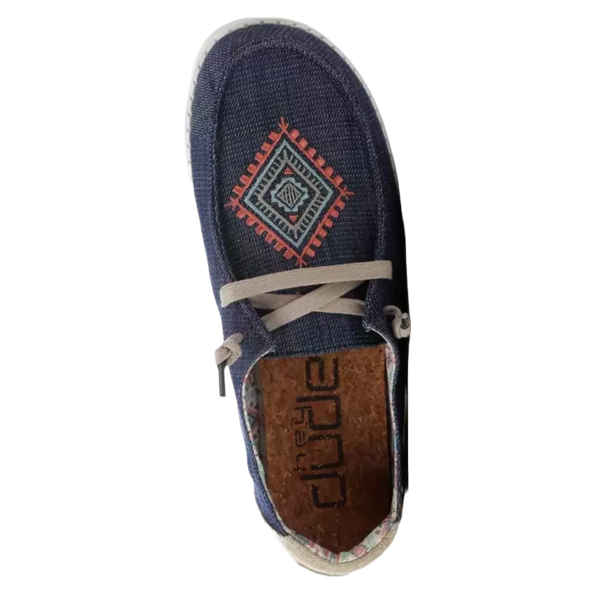 Hey Dude® Ladies Wendy Boho Ocean Blue Slip On Shoes 121412729 - Image 2