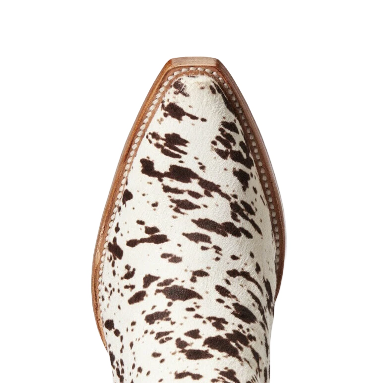 Ariat Ladies Dixon Brown & White Cowhide Ankle Bootie 10033882 - Image 2