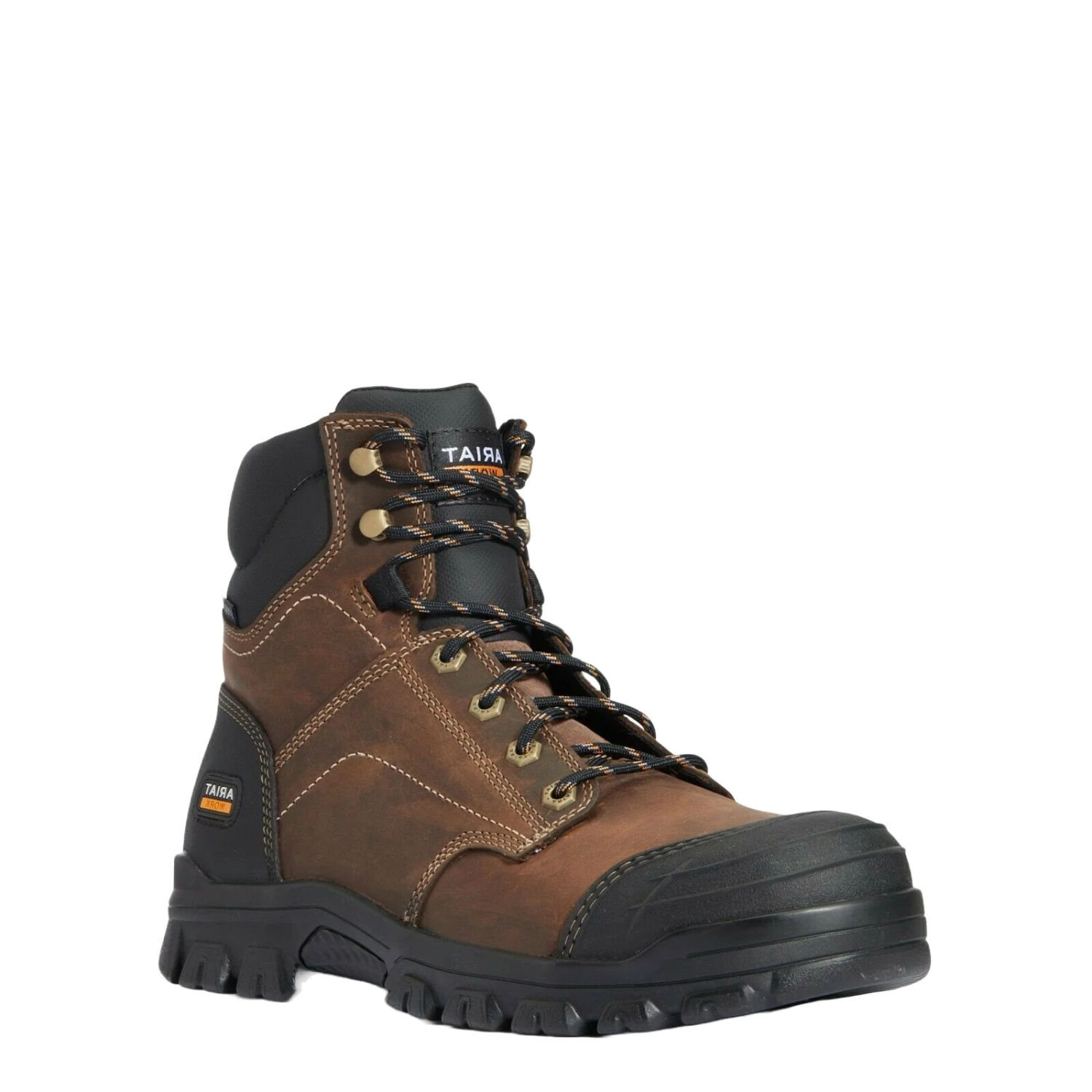 Ariat® Men's Treadfast 6" Steel Toe Brown Leather Work Boots 10034671