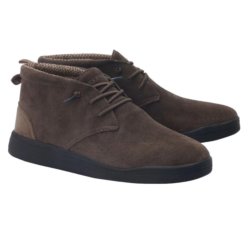 Hey Dude Men's Jo Suede Java Shoes 112371813
