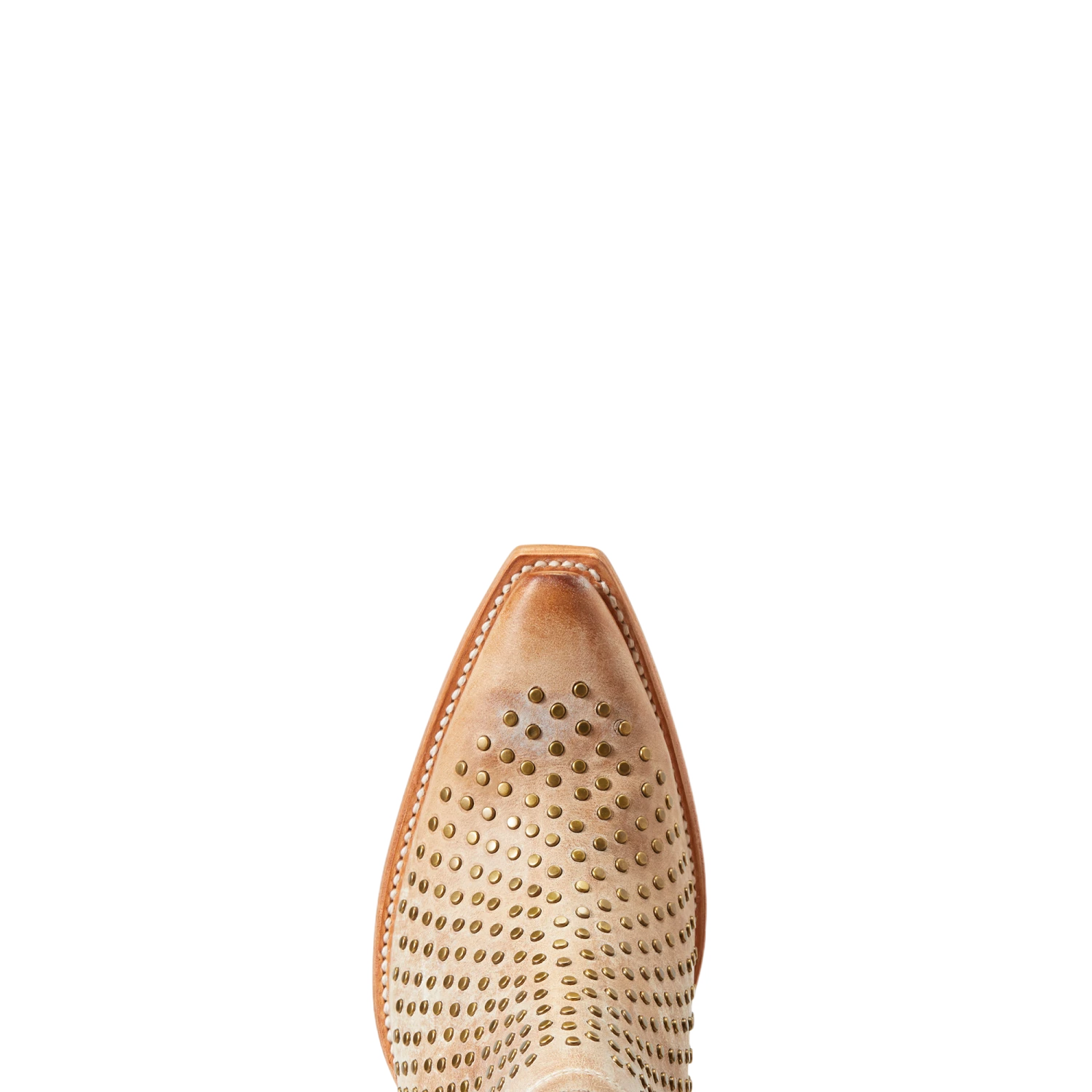 Ariat® Ladies Dixon Studs Old West Tan Snip Toe Booties 10038382 - Image 2