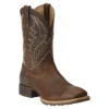Ariat® Men's Hybrid Rancher Brown Oiled Rowdy Square Toe Boot 10014070