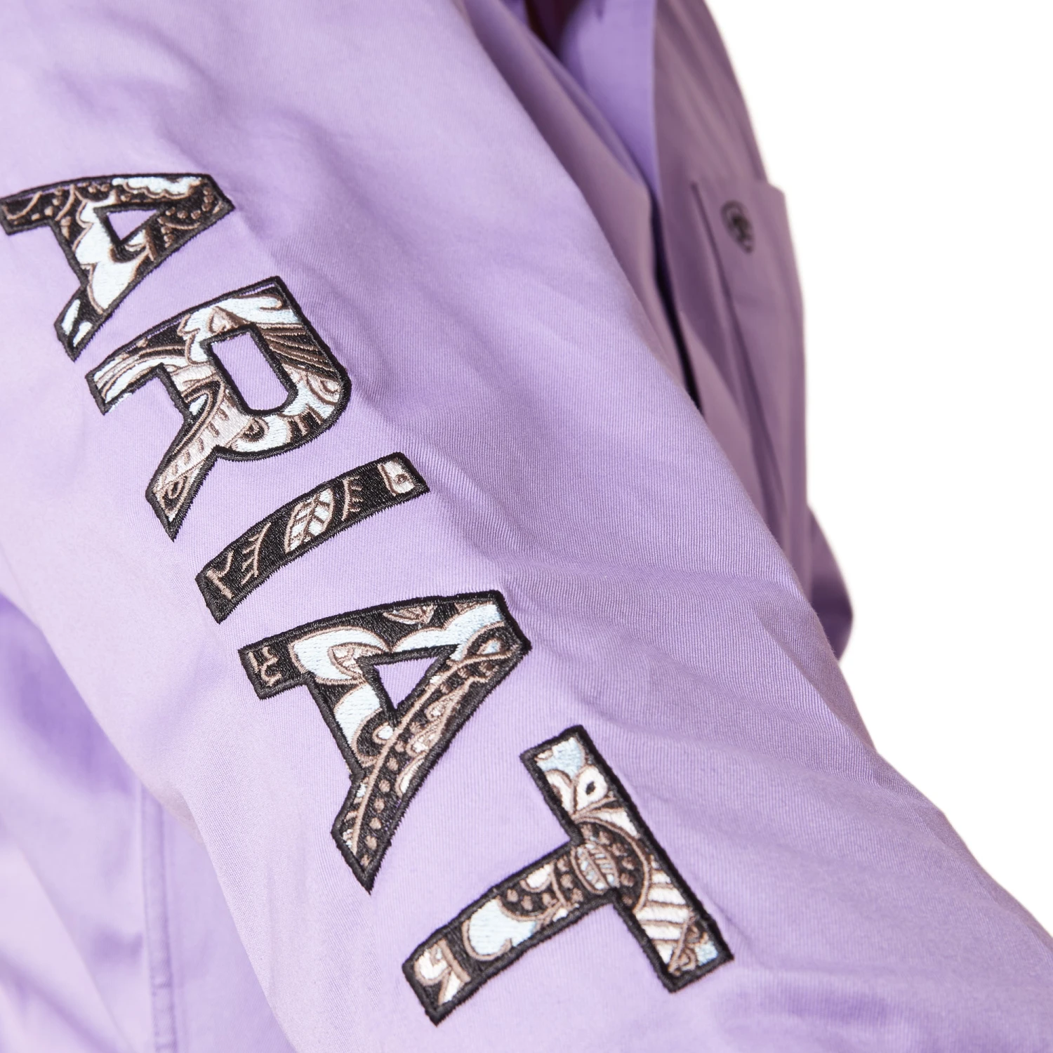Ariat® Men's Team Logo Twill Violet Tulip Button Down Shirt 10043521 - Image 4
