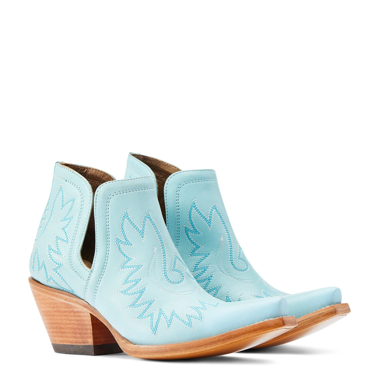 Ariat® Ladies Dixon Tiffany Blue Western Booties 10044482 - Image 7